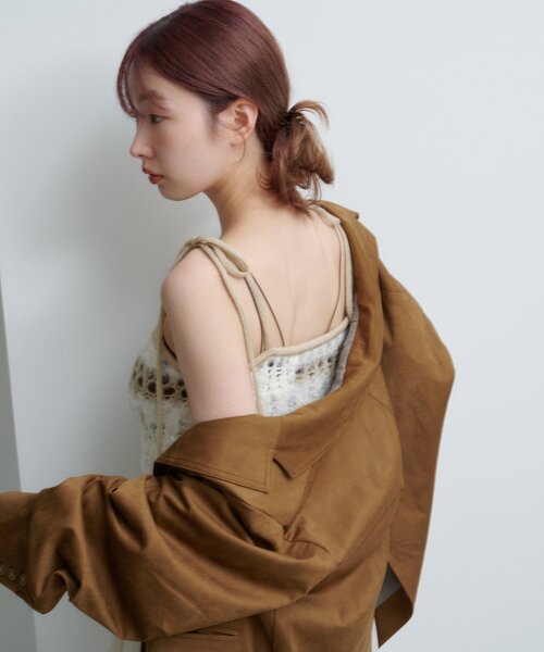 Kastane（カスタネ）の「*透かしニットビスチェ（キャミソール）」 - WEAR