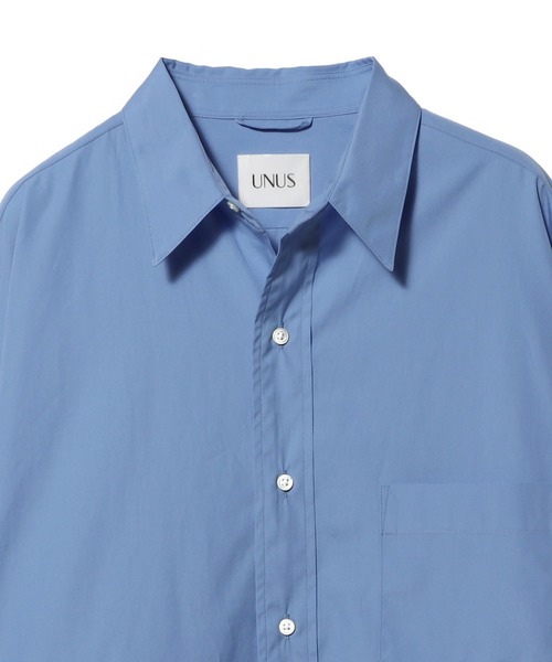 UNUS(ユナス)の「UNUS / Regular Collar Shirt(シャツ/ブラウス・レディース・ライトブルー/ブラウン/ホワイト・38/36)」の7枚目の写真