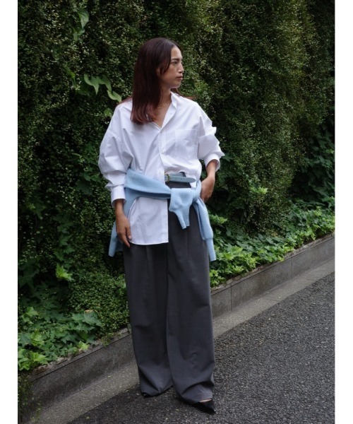UNUS(ユナス)の「UNUS / Regular Collar Shirt(シャツ/ブラウス・レディース・ライトブルー/ブラウン/ホワイト・38/36)」の12枚目の写真