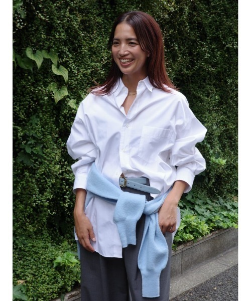 UNUS(ユナス)の「UNUS / Regular Collar Shirt(シャツ/ブラウス・レディース・ライトブルー/ブラウン/ホワイト・38/36)」の13枚目の写真
