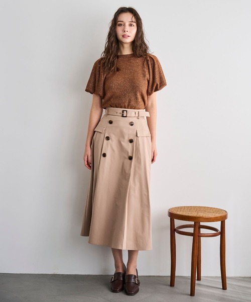 2025秋冬新作 ベルト付トレンチスカート（スカート）｜31 Sons