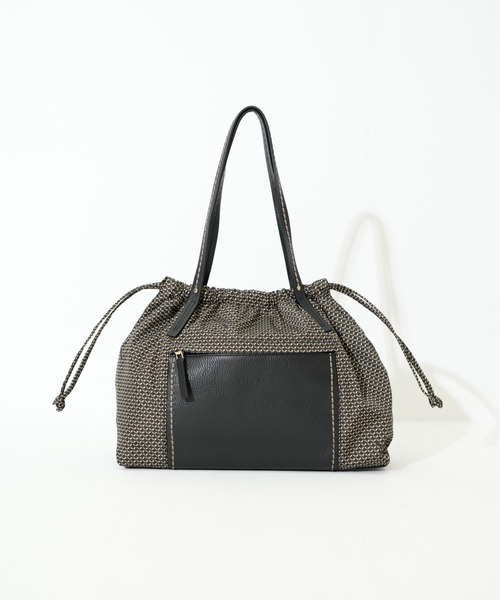 SAC'S BARJean（サックスバージーン）の「【VISONA/ヴィソナ】 HAND BAG M（ハンドバッグ・レディース・ブラック/ベージュ系その他・FREE）」の5枚目の写真