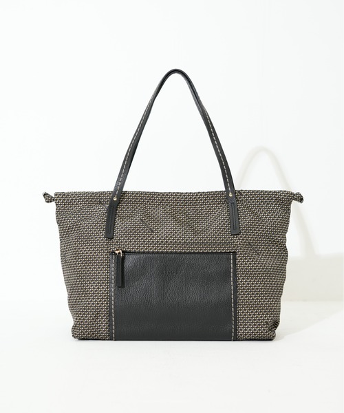 SAC'S BARJean（サックスバージーン）の「【VISONA/ヴィソナ】 HAND BAG M（ハンドバッグ・レディース・ブラック/ベージュ系その他・FREE）」の6枚目の写真