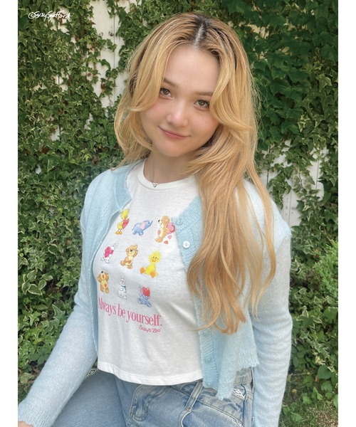 MORE self LOVE(モアセルフラブ)の「【Suzy‘s Zoo】ハートフレンズTEE(Tシャツ/カットソー・レディース・ホワイト/ピンク/ブラック・FREE)」の1枚目の写真