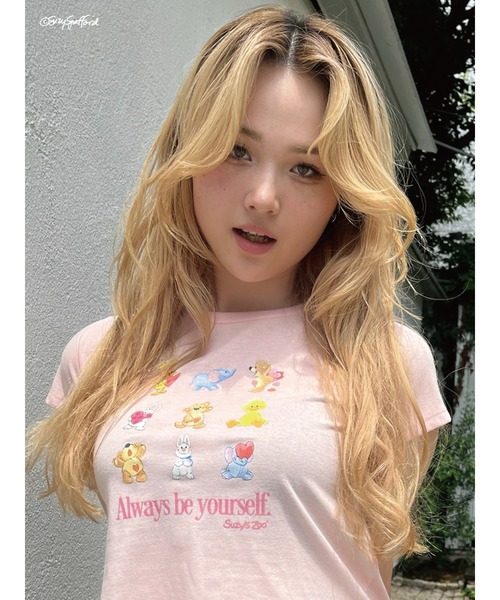MORE self LOVE(モアセルフラブ)の「【Suzy‘s Zoo】ハートフレンズTEE(Tシャツ/カットソー・レディース・ホワイト/ピンク/ブラック・FREE)」の3枚目の写真