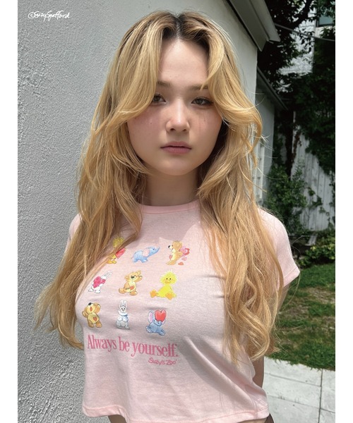 MORE self LOVE(モアセルフラブ)の「【Suzy‘s Zoo】ハートフレンズTEE(Tシャツ/カットソー・レディース・ホワイト/ピンク/ブラック・FREE)」の15枚目の写真