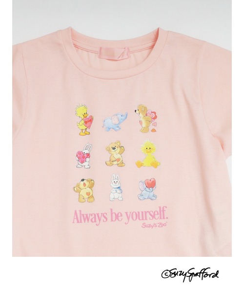 MORE self LOVE(モアセルフラブ)の「【Suzy‘s Zoo】ハートフレンズTEE(Tシャツ/カットソー・レディース・ホワイト/ピンク/ブラック・FREE)」の10枚目の写真