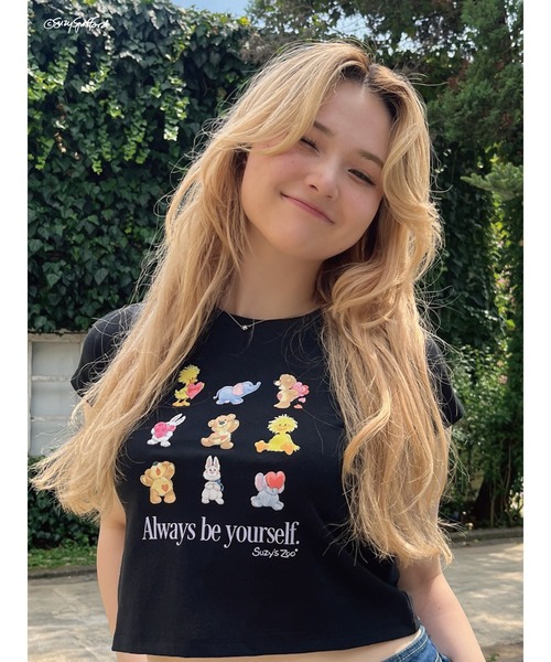 MORE self LOVE(モアセルフラブ)の「【Suzy‘s Zoo】ハートフレンズTEE(Tシャツ/カットソー・レディース・ホワイト/ピンク/ブラック・FREE)」の20枚目の写真