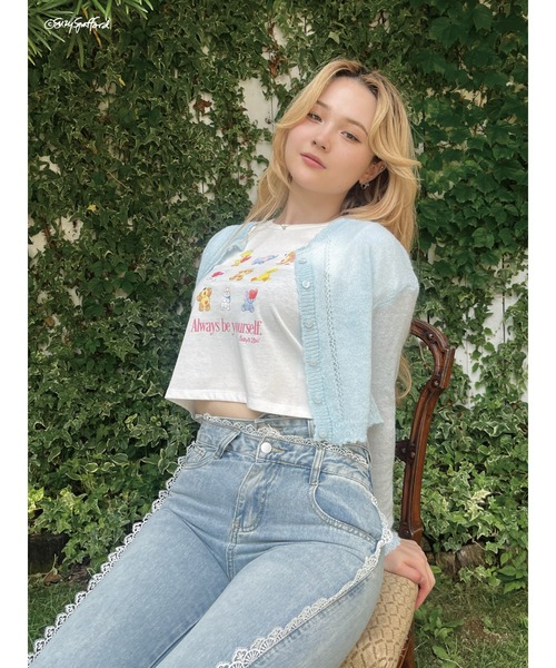 MORE self LOVE(モアセルフラブ)の「【Suzy‘s Zoo】ハートフレンズTEE(Tシャツ/カットソー・レディース・ホワイト/ピンク/ブラック・FREE)」の22枚目の写真