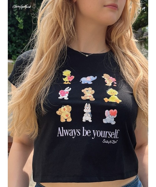 MORE self LOVE(モアセルフラブ)の「【Suzy‘s Zoo】ハートフレンズTEE(Tシャツ/カットソー・レディース・ホワイト/ピンク/ブラック・FREE)」の18枚目の写真