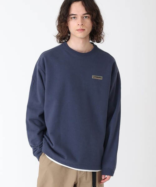 Columbia(コロンビア)の「UVカット 速乾 Columbia/ポプラーリッジ スウェット クルー/コロンビア(アンサンブル・メンズ・ネイビー/ブラウン/グレー/ブラック・S/L/XL/M)」の4枚目の写真