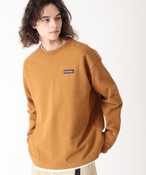 Columbia(コロンビア)の「UVカット 速乾 Columbia/ポプラーリッジ スウェット クルー/コロンビア(アンサンブル・メンズ・ネイビー/ブラウン/グレー/ブラック・S/L/XL/M)」の3枚目の写真