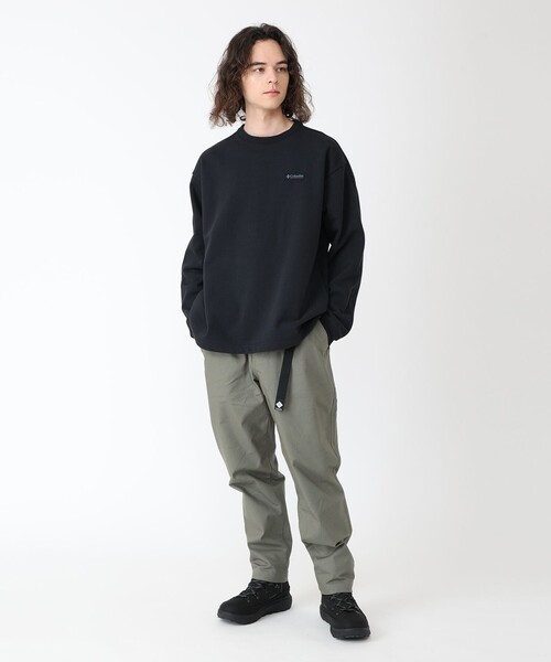 Columbia(コロンビア)の「UVカット 速乾 Columbia/ポプラーリッジ スウェット クルー/コロンビア(アンサンブル・メンズ・ネイビー/ブラウン/グレー/ブラック・S/L/XL/M)」の5枚目の写真