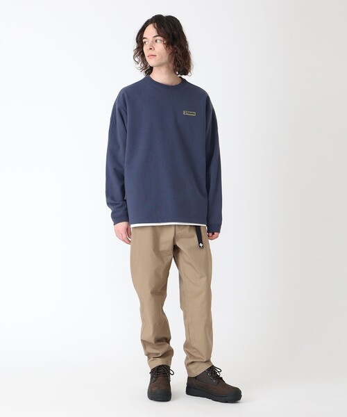 Columbia(コロンビア)の「UVカット 速乾 Columbia/ポプラーリッジ スウェット クルー/コロンビア(アンサンブル・メンズ・ネイビー/ブラウン/グレー/ブラック・S/L/XL/M)」の11枚目の写真