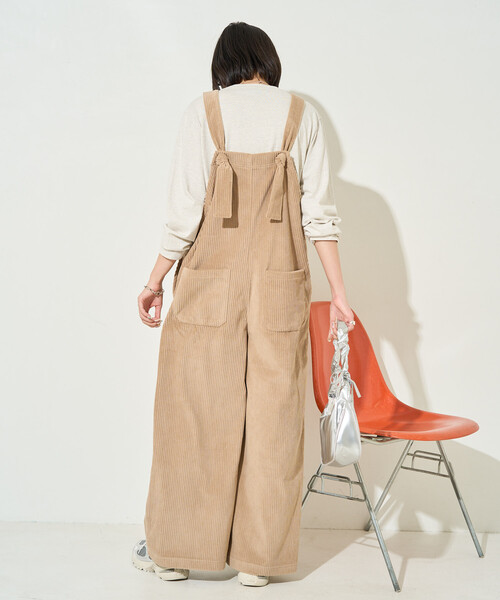 限定展開 カット コーデュロイ サロペット（サロペット/オーバーオール