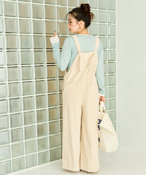 限定展開 カット コーデュロイ サロペット（サロペット