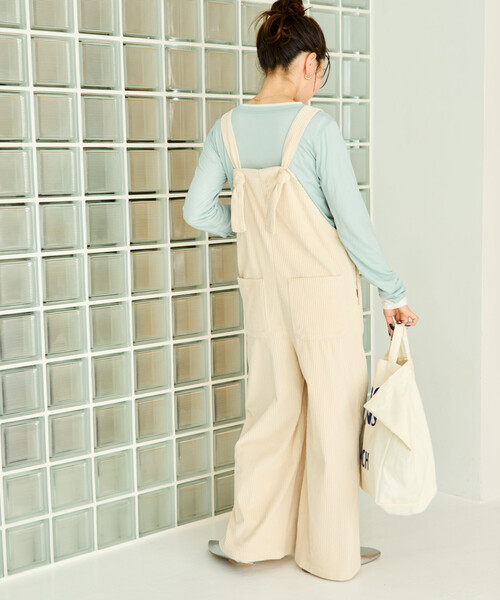 限定展開 カット コーデュロイ サロペット（サロペット