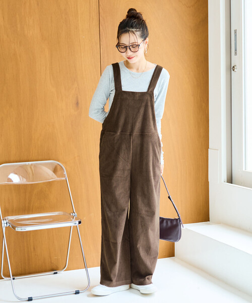 GOOD ENOUGH グッドイナフ オーバーオール　ブラウン コーデュロイ GOOD ENOUGH グッドイナフ オーバーオール ブラウン