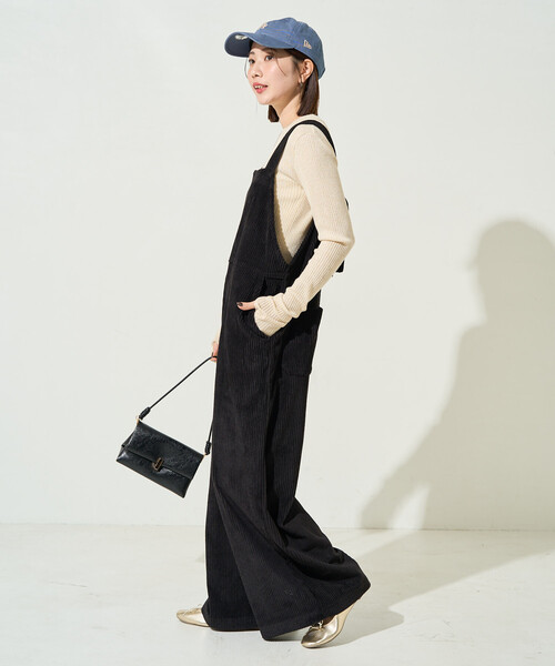 限定展開 カット コーデュロイ サロペット（サロペット/オーバーオール