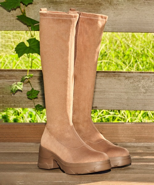 ダイアナ　ストレッチロングブーツ　本革　トラックソール セール】ストレッチロングブーツ（ブーツ）｜artemis by DIANA