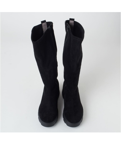 +diana（プラスダイアナ）の「【軽量】厚底ストレッチロングブーツ（ブーツ・レディース・ダークベージュ/ブラック・21.5cm/22.0cm/22.5cm/23.0cm/23.5cm/24.0cm/24.5cm/25.0cm/25.5cm）」の7枚目の写真