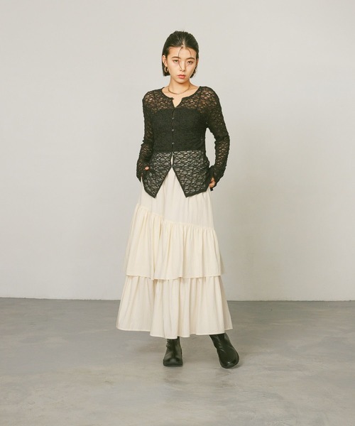 BAYFLOW（ベイフロー）の「【撥水加工/23～25㎝展開】スニーカーブーツ / ニットショートブーツ（ブーツ・レディース・ブラック×ホワイト/ブラック系その他/ブラック×ブラック・MEDIUM/X-LARGE/SMALL/LARGE）」の6枚目の写真