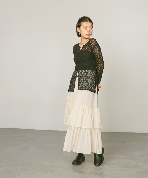 BAYFLOW（ベイフロー）の「【撥水加工/23～25㎝展開】スニーカーブーツ / ニットショートブーツ（ブーツ・レディース・ブラック×ホワイト/ブラック系その他/ブラック×ブラック・MEDIUM/X-LARGE/SMALL/LARGE）」の7枚目の写真