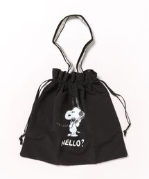 A BAG OF CHIPS（アバッグオブチップス）の「PEANUTS/ピーナッツ　VINTAGE TRAVEL スヌーピー　巾着トート（トートバッグ）」