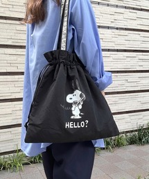 A BAG OF CHIPS（アバッグオブチップス）の「PEANUTS/ピーナッツ　VINTAGE TRAVEL スヌーピー　巾着トート（トートバッグ）」
