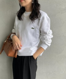 [LACOSTE / ラコステ] ワンポイントロゴ クルーネックスウェット