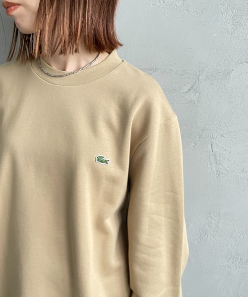 LACOSTE / ラコステ] ワンポイントロゴ クルーネックスウェット
