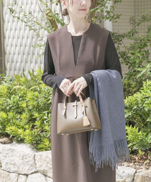 ITEMS URBANRESEARCH（アイテムズ アーバンリサーチ）の「『イージーケア』インナーセットジャンパースカート（ワンピース・レディース・ブラック/ブラウン/ベージュ系その他・FREE）」の10枚目の写真