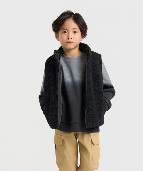 COMME CA ISM（コムサイズム）の「【リバーシブル】中綿ベスト（ベスト・キッズ・ブラック/キャメル・110cm/100cm/120cm/130cm/140cm/150cm）」の17枚目の写真