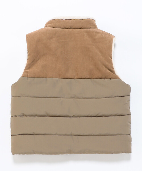 COMME CA ISM（コムサイズム）の「【リバーシブル】中綿ベスト（ベスト・キッズ・ブラック/キャメル・110cm/100cm/120cm/130cm/140cm/150cm）」の21枚目の写真