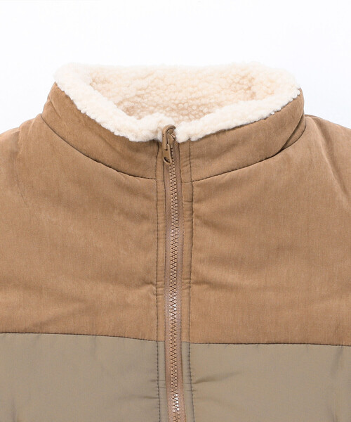 COMME CA ISM（コムサイズム）の「【リバーシブル】中綿ベスト（ベスト・キッズ・ブラック/キャメル・110cm/100cm/120cm/130cm/140cm/150cm）」の15枚目の写真