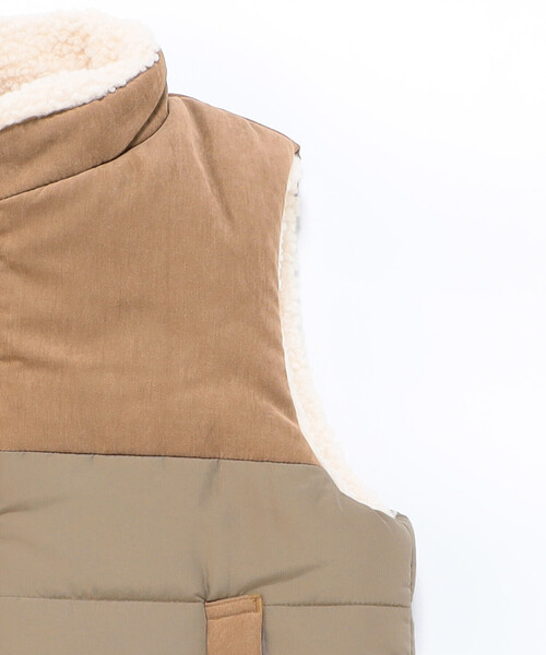 COMME CA ISM（コムサイズム）の「【リバーシブル】中綿ベスト（ベスト・キッズ・ブラック/キャメル・110cm/100cm/120cm/130cm/140cm/150cm）」の14枚目の写真