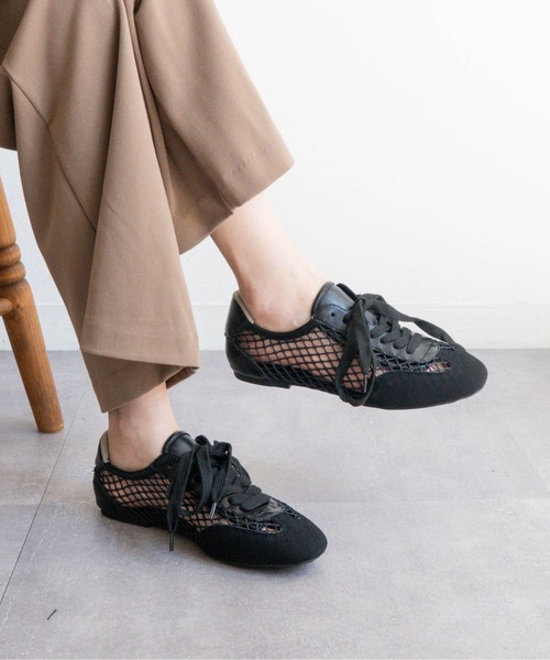 Fabby fabby（ファビィーファビィー）の「メッシュサッカーシューズ（スニーカー・レディース・オフホワイト/ブラック・SMALL/MEDIUM/LARGE）」の17枚目の写真