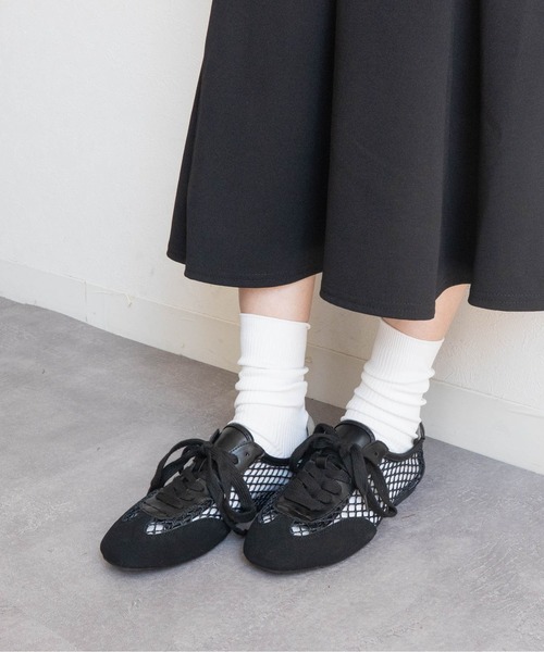 Fabby fabby（ファビィーファビィー）の「メッシュサッカーシューズ（スニーカー・レディース・オフホワイト/ブラック・SMALL/MEDIUM/LARGE）」の19枚目の写真