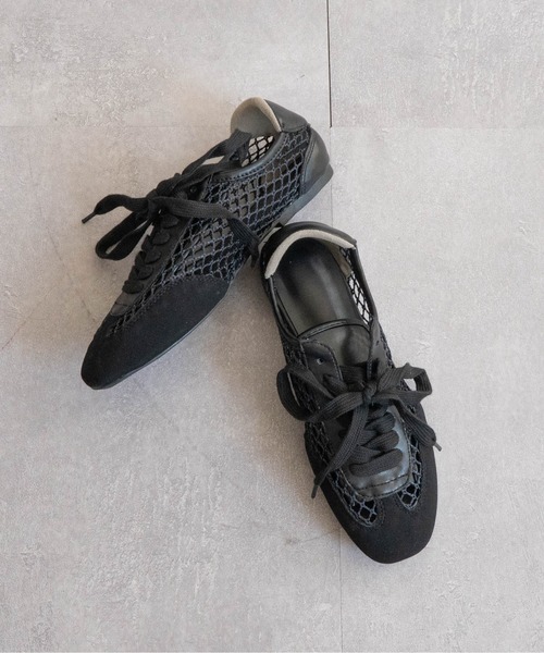 Fabby fabby（ファビィーファビィー）の「メッシュサッカーシューズ（スニーカー・レディース・オフホワイト/ブラック・SMALL/MEDIUM/LARGE）」の11枚目の写真