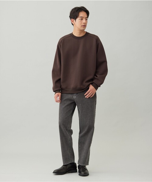 UNFILO(アンフィーロ)の「BEAUTY FORM JERSEY クルー(スウェット・メンズ・ブラック系/ベージュ系/ダークブラウン系/グレー系・SMALL/MEDIUM/LARGE/X-LARGE)」の7枚目の写真