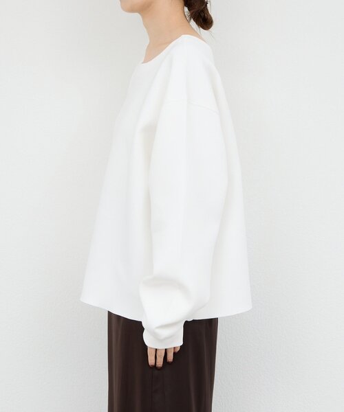 GALLARDAGALANTE（ガリャルダガランテ）の「【大人のスウェット】ボートネックスウェット（Tシャツ/カットソー・レディース・ホワイト/ブラック/グレー/ブラウン・FREE）」の15枚目の写真