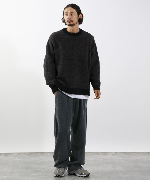 BAYFLOW(ベイフロー)の「コーデュロイワイドパンツ(その他パンツ・メンズ・グレイッシュベージュ/チャコールグレー・MEDIUM/LARGE)」の13枚目の写真