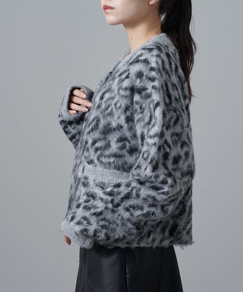 Lui's（ルイス）の「ヒョウ柄シャギージャケットカーディガン（カーディガン/ボレロ・レディース・ブラック/ブラウン・FREE）」の22枚目の写真