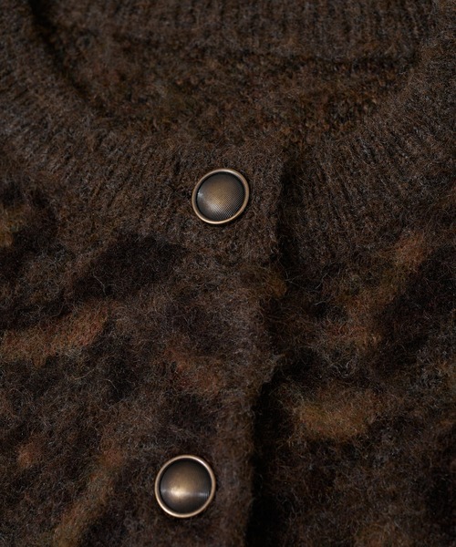 Lui's（ルイス）の「ヒョウ柄シャギージャケットカーディガン（カーディガン/ボレロ・レディース・ブラック/ブラウン・FREE）」の10枚目の写真