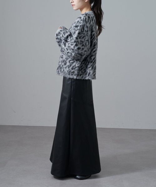 Lui's（ルイス）の「ヒョウ柄シャギージャケットカーディガン（カーディガン/ボレロ・レディース・ブラック/ブラウン・FREE）」の17枚目の写真