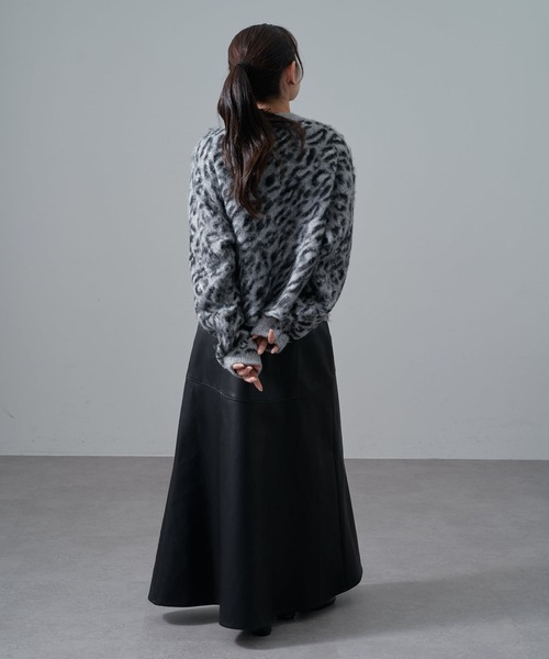 Lui's（ルイス）の「ヒョウ柄シャギージャケットカーディガン（カーディガン/ボレロ・レディース・ブラック/ブラウン・FREE）」の18枚目の写真