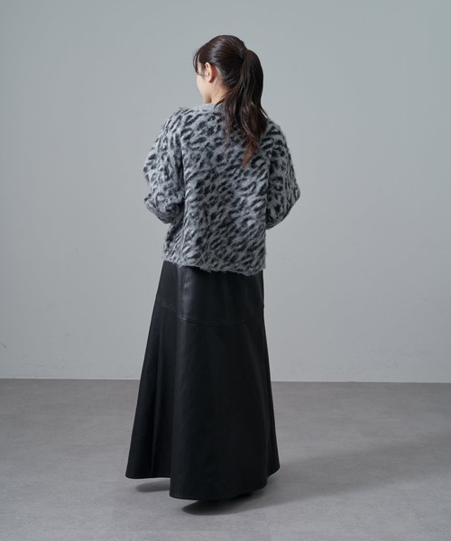 Lui's（ルイス）の「ヒョウ柄シャギージャケットカーディガン（カーディガン/ボレロ・レディース・ブラック/ブラウン・FREE）」の19枚目の写真