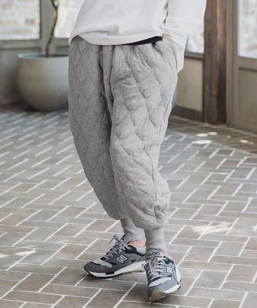 mp14202-Wave Quilting Surrouel Pants キルティングサルエルパンツ