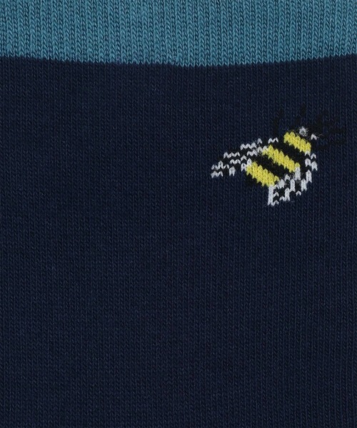Paul Smith（ポールスミス）の「“Bee” バイカラー ソックス【250635 MD2】（ソックス/靴下・メンズ・グレー/ネイビー/マルーン・25-27）」の5枚目の写真