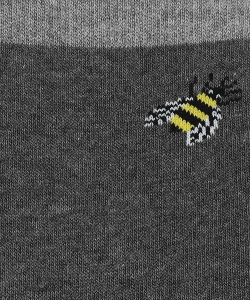 Paul Smith（ポールスミス）の「“Bee” バイカラー ソックス【250635 MD2】（ソックス/靴下・メンズ・グレー/ネイビー/マルーン・25-27）」の7枚目の写真